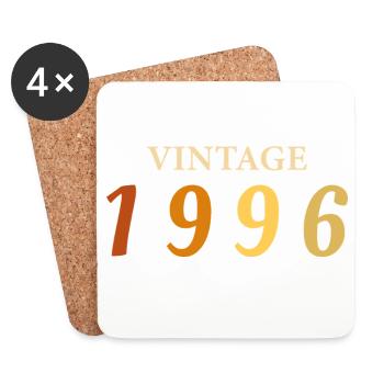 Tee 30 Ans Légende Né(e) 1996 - Dessous de verre (lot de 4) - blanc - Devant