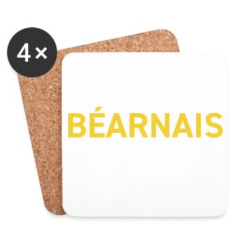 Je Suis Bearnais Je N Argumente Pas Je T Expliq... - Dessous de verre (lot de 4) - blanc - Devant