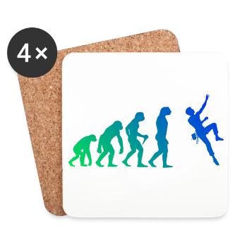 Die Kletter-Faninnen und Climbing passen zusammen - Untersetzer (4er-Set) - Weiß - Vorne