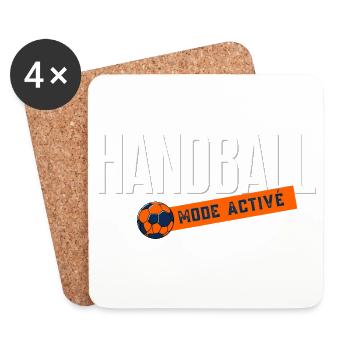 Handball Active Mode - Coasters (set of 4) - white - Front