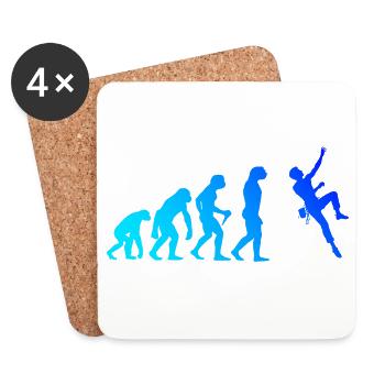 Gift idea for a boulderer with rock climbing - Coasters (set of 4) - white - Front