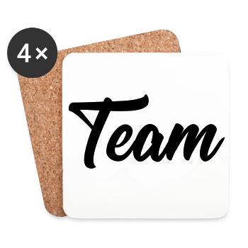 team - Untersetzer (4er-Set) - Weiß - Vorne