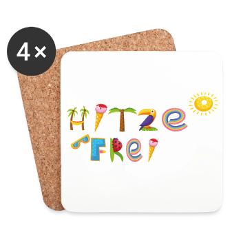 heat-free - Coasters (set of 4) - white - Front