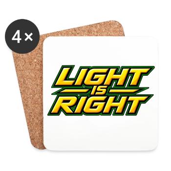 Light is right - Dessous de verre (lot de 4) - blanc - Devant