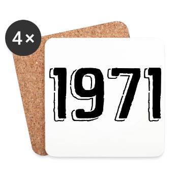 1971 - Coasters (set of 4) - white - Front