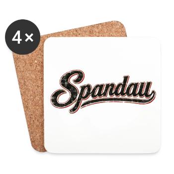 Spandau - Vintage Slogan - Berlin - Bezirk - Untersetzer (4er-Set) - Weiß - Vorne