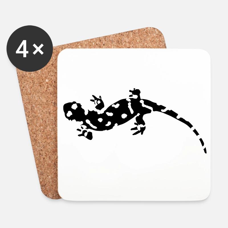 Salamander - Untersetzer (4er-Set) - Weiß