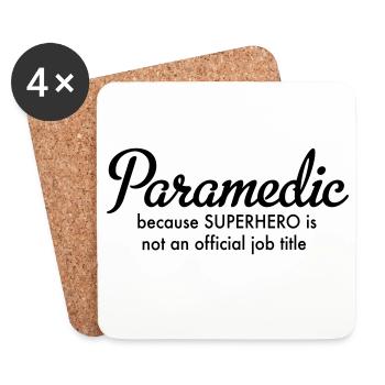 ambulance man - Coasters (set of 4) - white - Front