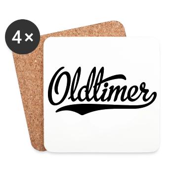 2541614 15507095 oldtimer - Dessous de verre (lot de 4) - blanc - Devant