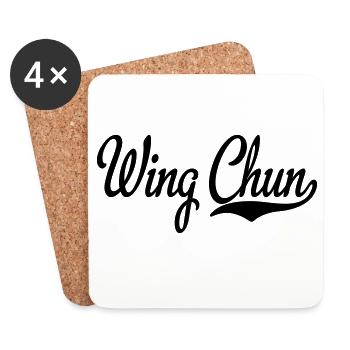 2541614 15440069 wing chun - Untersetzer (4er-Set) - Weiß - Vorne