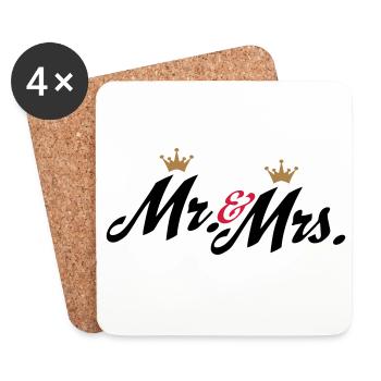 hochzeit - Untersetzer (4er-Set) - Weiß - Vorne