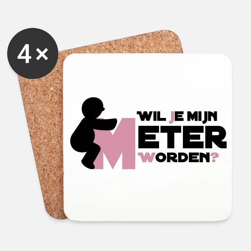 Climb To The Big M - Untersetzer (4er-Set) - Weiß