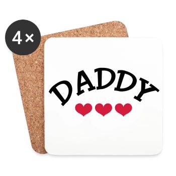 Daddy - Coasters (set of 4) - white - Front