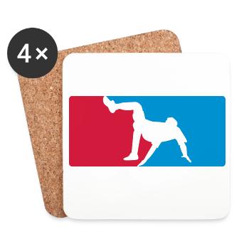 Football - Dessous de verre (lot de 4) - blanc - Devant