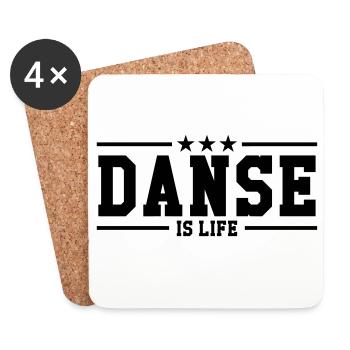 Danse is life ! - Dessous de verre (lot de 4) - blanc - Devant