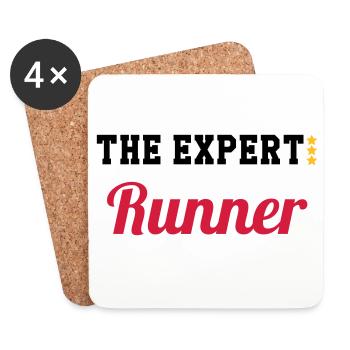 Running / Jogging / Run / Trail / Sport - Coasters (set of 4) - white - Front