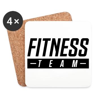 fitness team - Coasters (set of 4) - white - Front