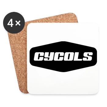 C Y C O L S - Coasters (set of 4) - white - Front