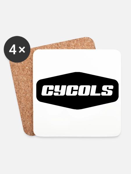 C Y C O L S - Coasters (set of 4) - white