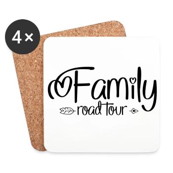 Holidays with the family - Coasters (set of 4) - white - Front