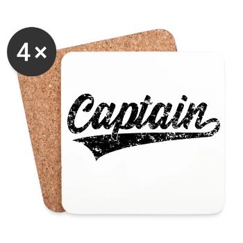 Capitaine capitaine - Dessous de verre (lot de 4) - blanc - Devant