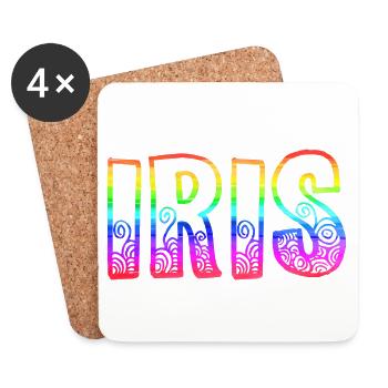 iris rs rainbow - Coasters (set of 4) - white - Front