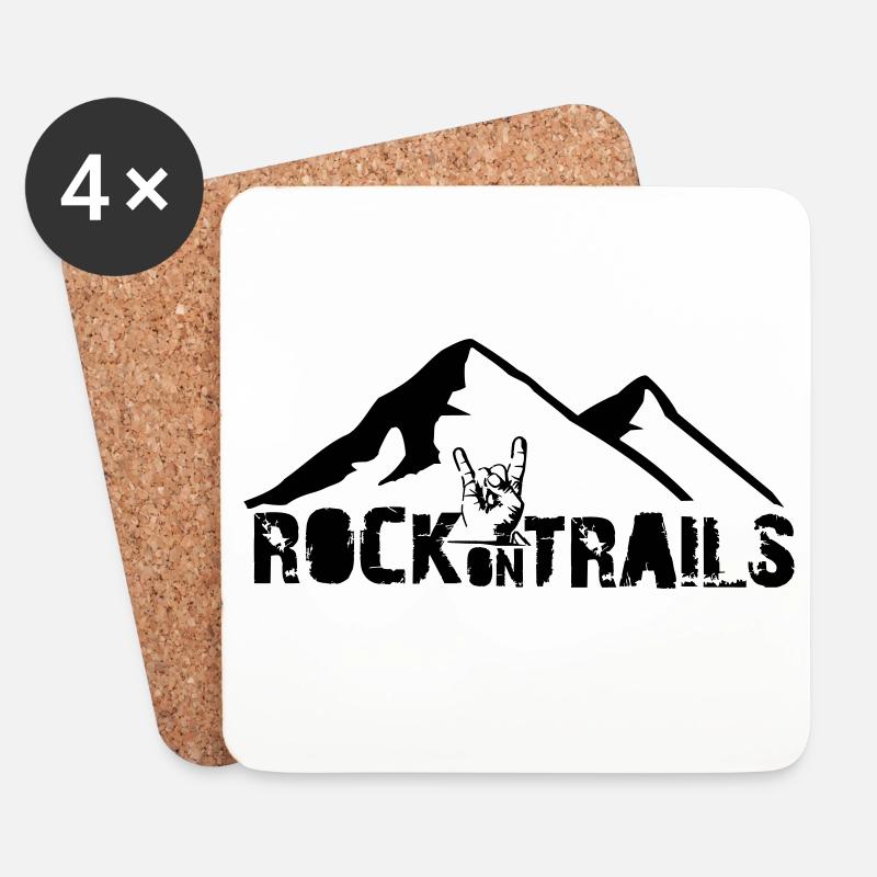 RockonTrails - Untersetzer (4er-Set) - Weiß