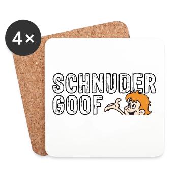 Schnudergoof Lausbub - Untersetzer (4er-Set) - Weiß - Vorne