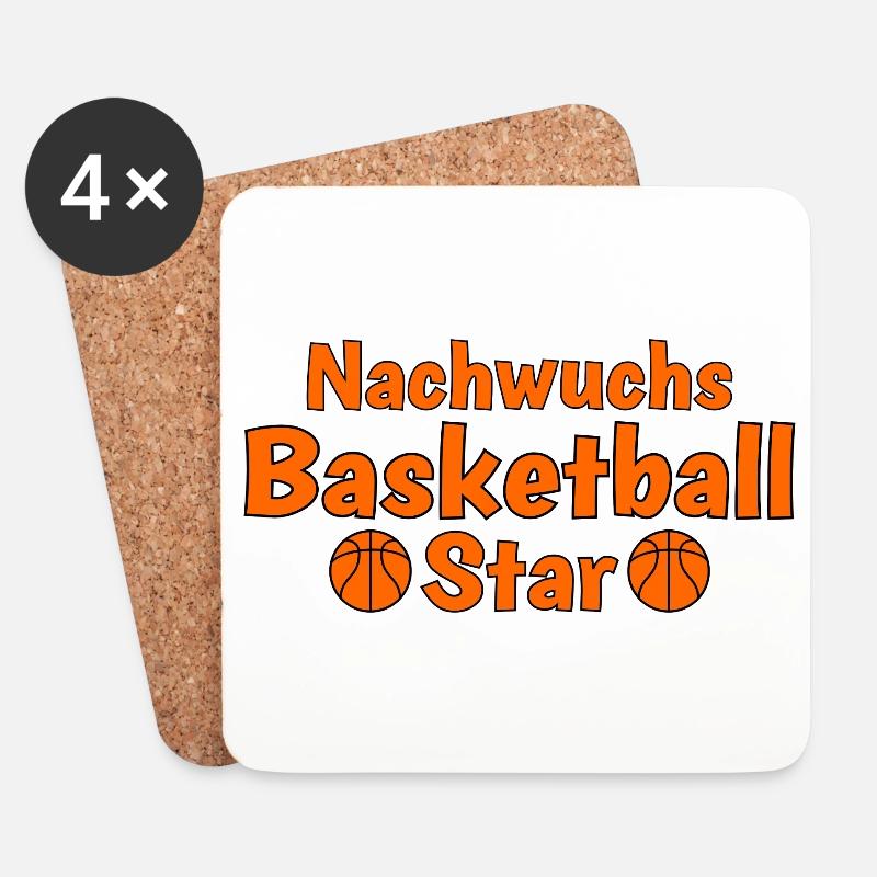 Nachwuchs Basketball Baby Junge Mädchen - Untersetzer (4er-Set) - Weiß