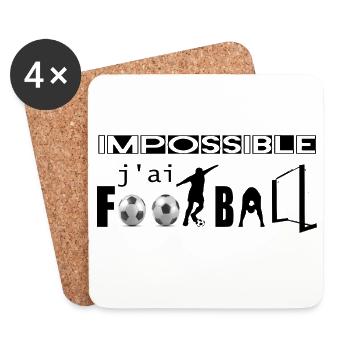 impossible - Dessous de verre (lot de 4) - blanc - Devant