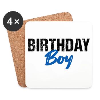 Birthday Boy - Untersetzer (4er-Set) - Weiß - Vorne