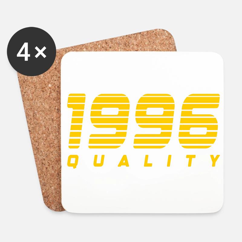 1996 quality | Farbe änderbar - Untersetzer (4er-Set) - Weiß
