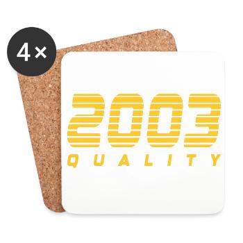 Qualité 2003 | Couleur changeante - Dessous de verre (lot de 4) - blanc - Devant