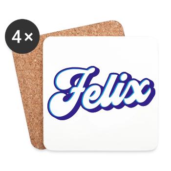 Felix | Colors changeable - Coasters (set of 4) - white - Front
