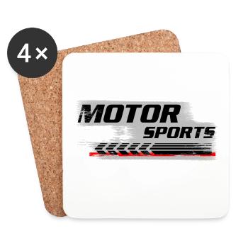 Motor Sports - Coasters (set of 4) - white - Front