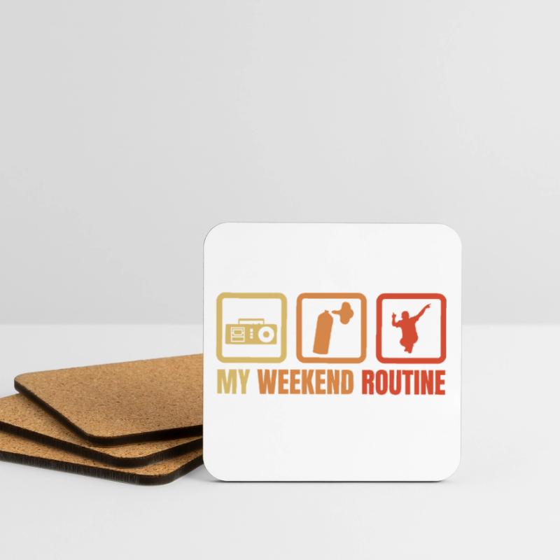 Break Dancer Weekend Routine Coasters (set of 4)