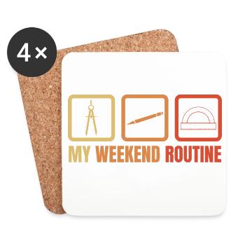 Architecture Weekend - Coasters (set of 4) - white - Front