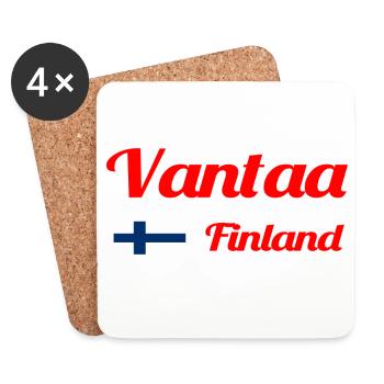 Vantaa Finnland Drucken - Untersetzer (4er-Set) - Weiß - Vorne