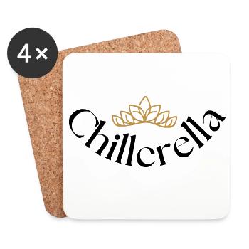 Chillerella - Untersetzer (4er-Set) - Weiß - Vorne
