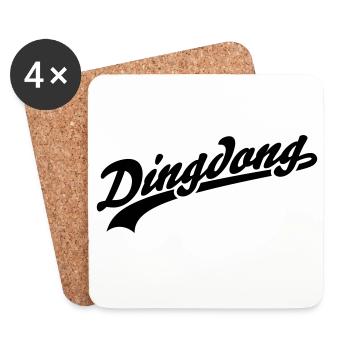 Dingdong - Coasters (set of 4) - white - Front