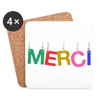 MISTRESS. MASTER. THANK YOU. THANK YOU MISTRESS. GIFT. - Coasters (set of 4) - white - Front