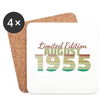 70. Geburtstag Limited Edition (SCR) 08/1955 - Untersetzer (4er-Set) - Weiß - Vorne