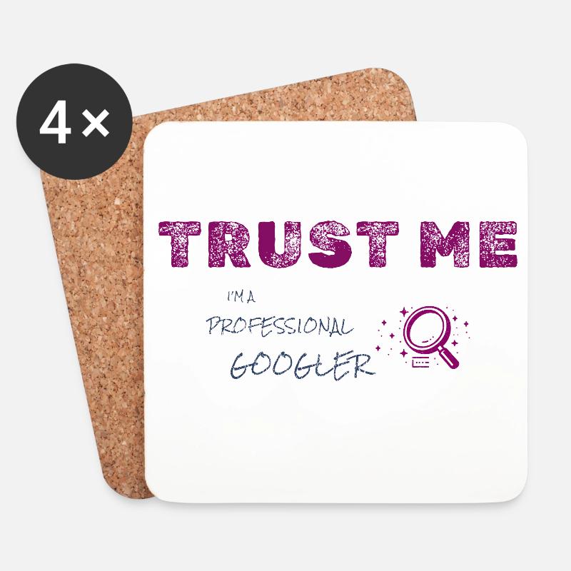Googler Leben - Untersetzer (4er-Set) - Weiß
