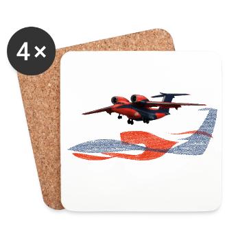 An-74 - Coasters (set of 4) - white - Front