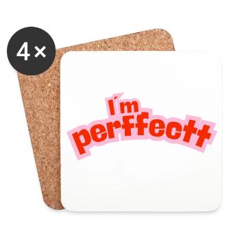 Perfect pink - Coasters (set of 4) - white - Front