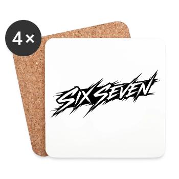 Six Seven Memes - Coasters (set of 4) - white - Front