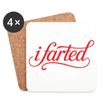 Ich habe – Lustiges Gen Alpha-Logo - Untersetzer (4er-Set) - Weiß - Vorne