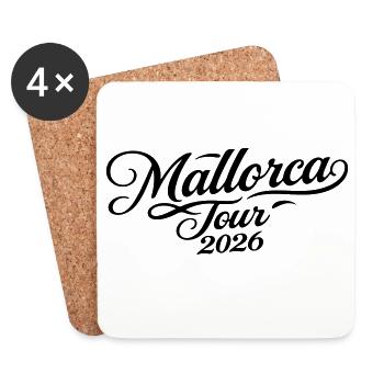 Mallorca Tour 2026 - Coasters (set of 4) - white - Front