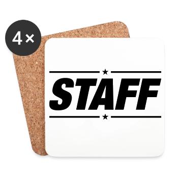 Staff - Untersetzer (4er-Set) - Weiß - Vorne