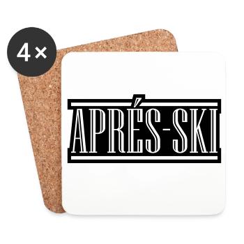 Après-ski - Coasters (set of 4) - white - Front